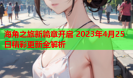 海角之旅新篇章开启 2023年4月25日精彩更新全解析