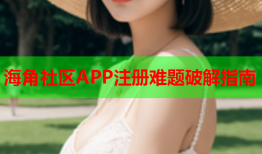 海角社区APP注册难题破解指南