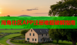 海角社区APP注册难题破解指南