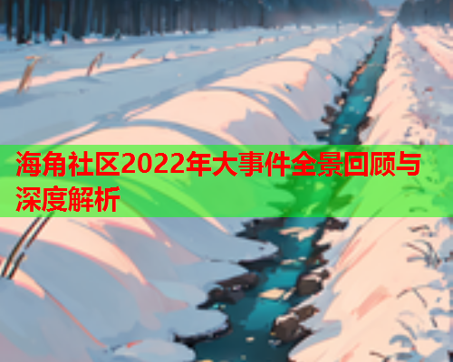 海角社区2022年大事件全景回顾与深度解析